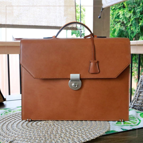 The HUE Briefcase 'California' (Buttero Leather)