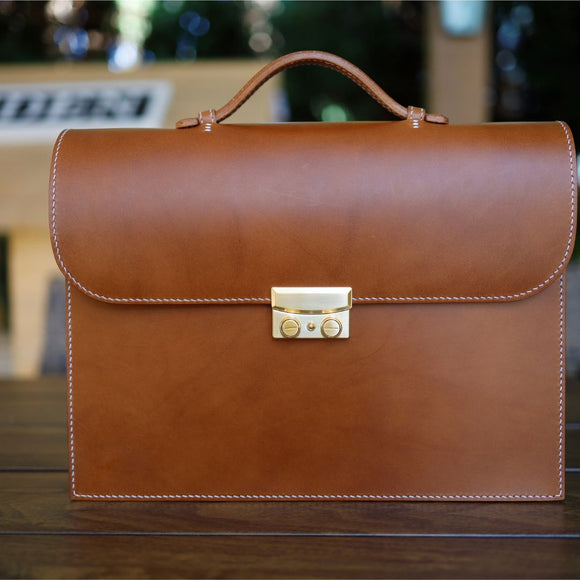 The HUE Briefcase 'Robson' (Buttero Leather)