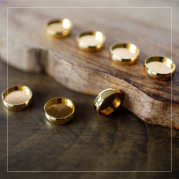 Gold-Plated Solid Brass Discs for Discbound Notebooks