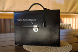 The HUE Briefcase 'Robson' (Bridle Leather)