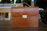 The HUE Briefcase 'California' (Epsom Leather)