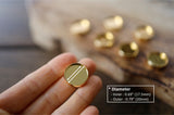 Solid Brass Discs for Discbound Notebooks