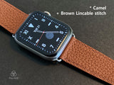 [Bespoke] German Togo calf skin Apple watch band / Galaxy watch band with Zermatt lining. D-buckle and adaptors are included