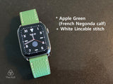 [Bespoke] German Togo calf skin Apple watch band / Galaxy watch band with Zermatt lining. D-buckle and adaptors are included