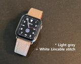 [Bespoke] German Togo calf skin Apple watch band / Galaxy watch band with Zermatt lining. D-buckle and adaptors are included