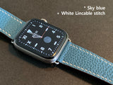 [Bespoke] German Togo calf skin Apple watch band / Galaxy watch band with Zermatt lining. D-buckle and adaptors are included